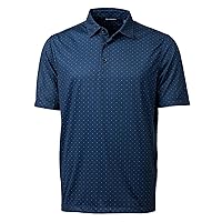 Cutter & Buck Pike Double Dot Print Stretch Mens Big and Tall Short Sleeve Polo