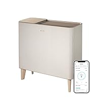 Coway Airmega IconS App-enabled, Compatible with Amazon Alexa True HEPA Air Purifier with Air Quality Monitoring, Auto, Filter Indicator, and Wireless Device Charger, Covers 649 sq. ft, Beige