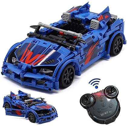 WISEPLAY Build Your Own RC Car Kit for Kids and Adults | 585pcs RC Car Kits to Build | STEM Building Toys for Boys & Girls Age 8-12 | Model Car Kits to Build for Kids 9-12 and Adults