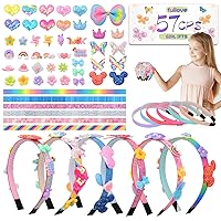 DSYSMIN Best Great Gift for Girls Ages 6+,Headband Making Kit for Girls, Make Your Own Fashion Headbands for Kids, DIY Arts and Crafts for Girls, Makes 6 Unique Hair Accessories