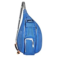 KAVU Mini Beach Rope Bag Mesh Crossbody Sling Backpack - Atlantic Blue