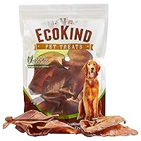 EcoKind Healthy Pig Ears for Dogs | 10 Ears | High Protein Pig Ear, Rawhide Free Dog Chews, Natural Dog Treats, Thick Cut, Long Lasting, No Preservatives, Hormones & Additives