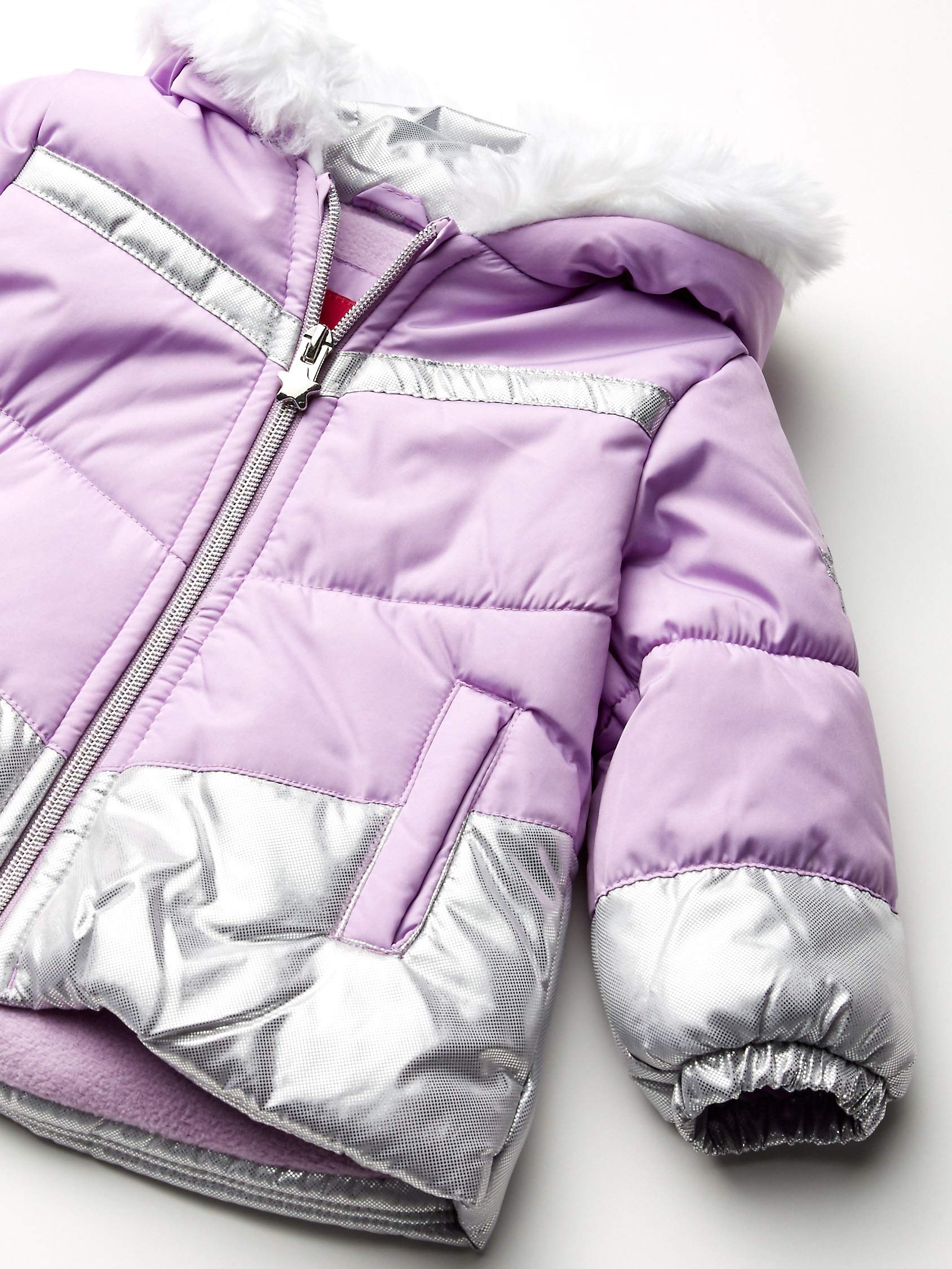 LONDON FOG girls Snowsuit With Snowbib and Puffer Jacket