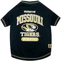 Pets First Collegiate Missouri Tigers Dog Tee Shirt, Medium