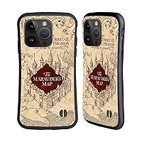 Head Case Designs Officially Licensed Harry Potter The Marauder's Map Prisoner of Azkaban II Hybrid Case Compatible with Apple iPhone 15 Pro