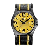 CAT Men's PK16161731 DP XL Yellow Analog Dial with Yellow and Black Nylon Strap Watch