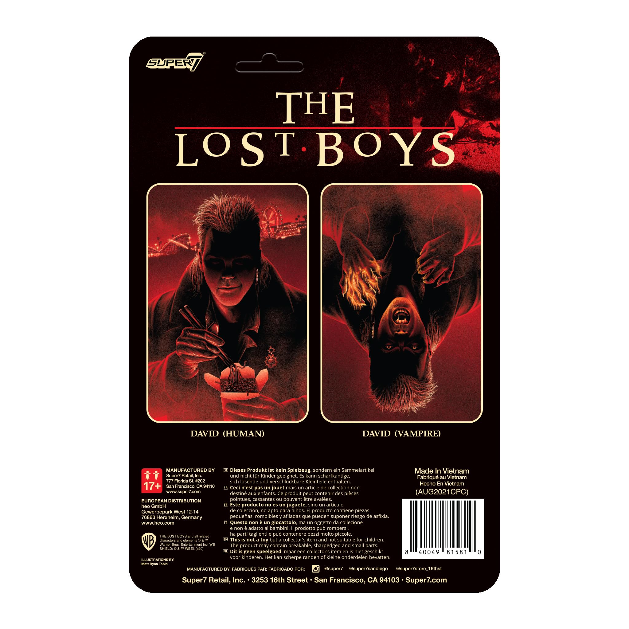SUPER7 The Lost Boys David (Vampire) - 3.75 in Scale Reaction Figure