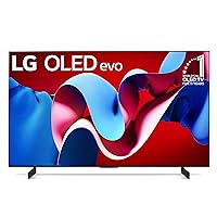 42-Inch Class OLED evo C4 Series Smart TV 4K Processor Flat Screen with Magic Remote AI-Powered with Alexa Built-in (OLED42C4PUA, 2024)