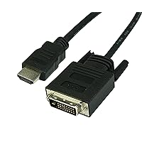 VisionTek HDMI to DVI-D Bi Directional Cable, 6 Feet, Male to Male, for Raspberry Pi, Roku, Xbox One, PS4, PS3, Desktop Graphics and Laptops (900941)