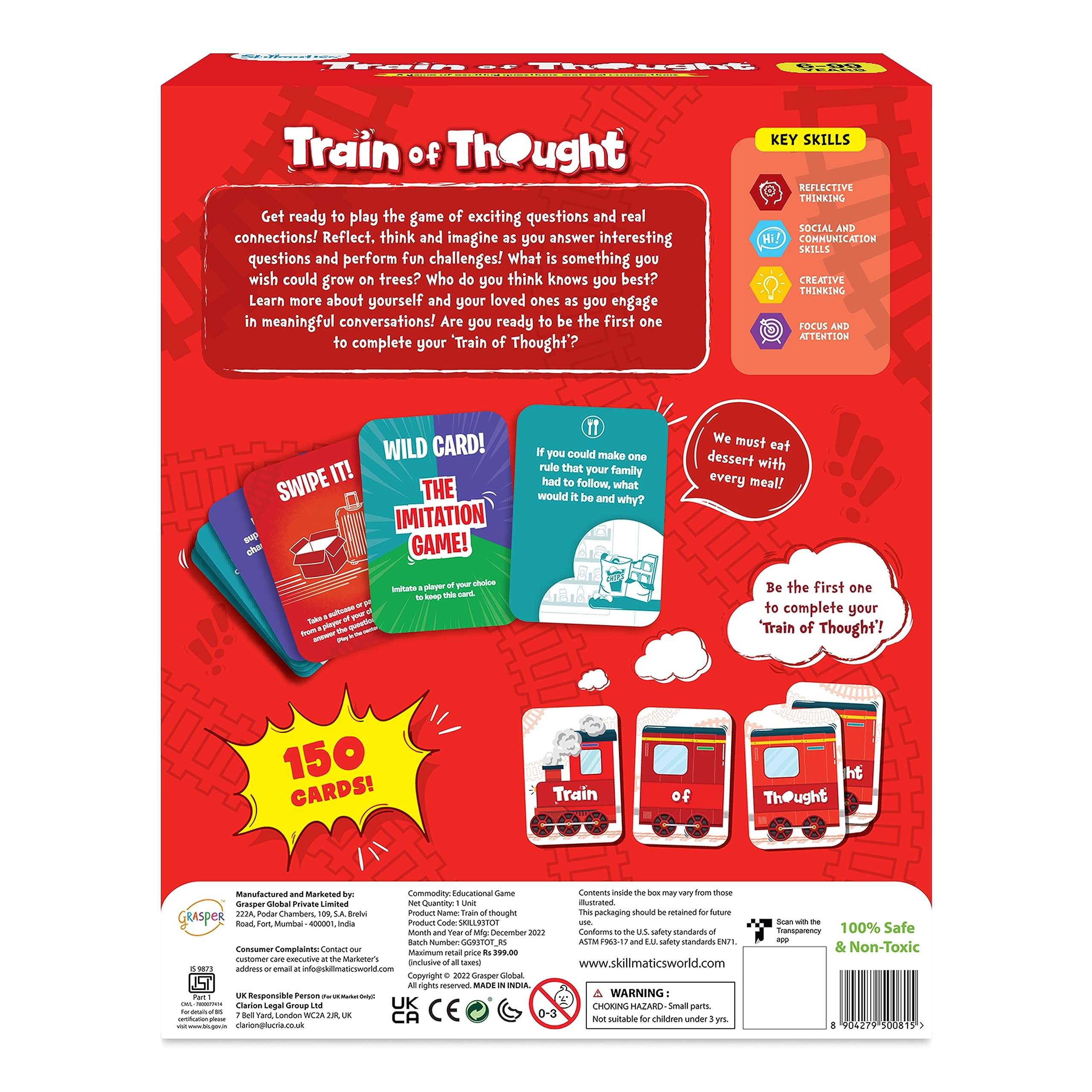 Skillmatics Card Game - Train of Thought, Family Connection & Conversation Starters, Gifts for Ages 6 and Up