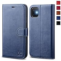 OCASE iPhone 11 Case, iPhone 11 Wallet Case with Card Holder, PU Leather Flip Case with Kickstand and Magnetic Closure, TPU Shockproof Interior Protective Cover for iPhone 11 6.1 Inch (Blue)