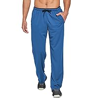 LABEYZON Men's Lightweight Sweatpants Open Bottom Loose Fit Mesh Athletic Pants Workout Running Pants with Pockets