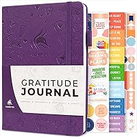 Clever Fox Gratitude Journal – Happiness, Positivity & Affirmation Daily Journal – Inspirational Daily Notebook – 3 Months, A5 (Purple)