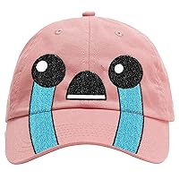 The Binding of Isaac: Classic Isaac Hat - Pink - Adjustable Back Cap, Video Game Merchandise, Officially Licensed
