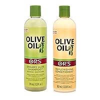 Olive Oil Creamy Aloe Shampoo and Replenishing Conditioner