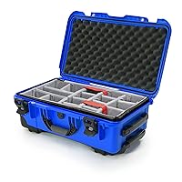 Nanuk 935 Waterproof Carry-On Hard Case with Wheels and Padded Divider - Blue (935-2008)