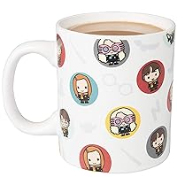 Harry Potter Coffee Mug, 11oz - Chibi Character Design - Officially Licensed - Great Gift For Kids, Teens & Adults Who Love The Books & Movies - Ceramic