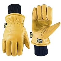 Wells Lamont Men's HydraHyde Leather Winter Work Gloves/Mittens