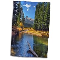 3dRose Mike Swindle Photography - Landscapes - Mountain River at noon - Towels (twl-302573-1)