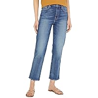 7 For All Mankind Women's High Waist Cropped Straight Jeans