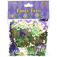 Fanci-Fetti Fleur De Lis (gold, green, purple) Party Accessory (1 count) (1 Oz/Pkg)