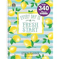 Teacher Created Resources Lemon Zest Lesson Planner 8.5 inches X 11 inches