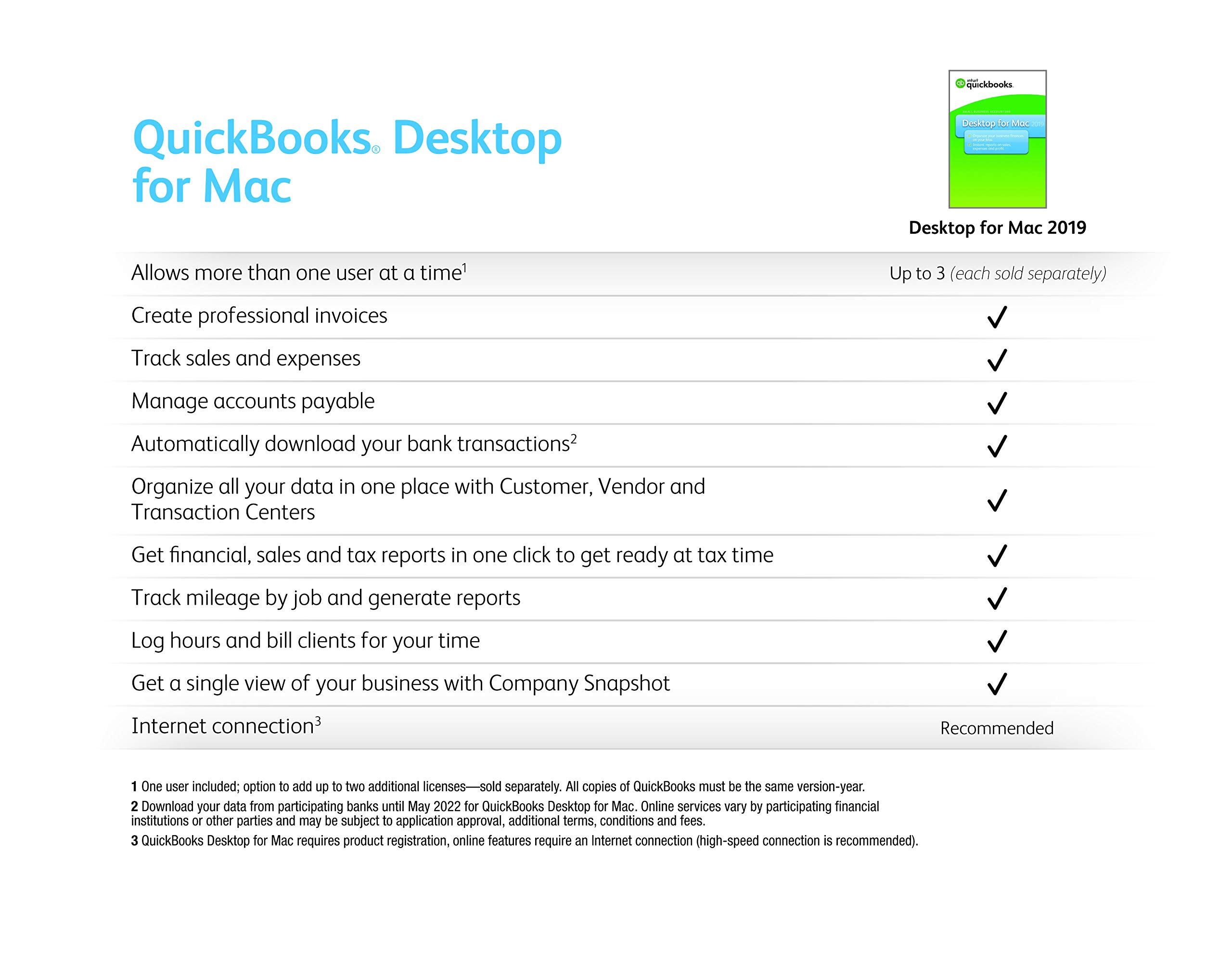 [Old Version] QuickBooks Desktop For Mac 2019 [Mac Disc]
