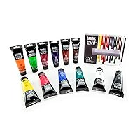 Liquitex BASICS Acrylic Paint Set, 12 x 118ml (4-oz) Tube Paint Set