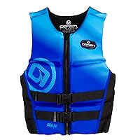 O'Brien Men's Flex V-Back Life Jacket - US Coast Guard Approved Level 70 Buoyancy - Water Sports Activity Including Boating, Paddle, Skiing, Surfing & Swimming