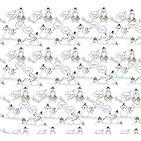 Naughty Snowman Christmas Wrapping Paper Set | Two 20inx30in Folded Papers| Unique, Hilarious, and Original Designs | Funny Adult Holiday Joke Gifts