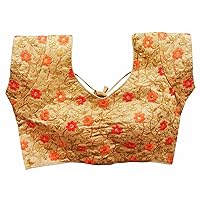 Women's Readymade Ethnic Embroidery Work Saree Blouse Crop Top Choli