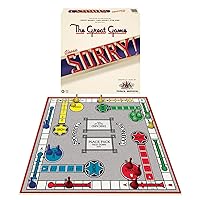 Classic Sorry With Retro Artwork and Components by Winning Moves Games USA, a Family Favorite for almost 100 Years, for 1-4 Players, Ages 6+