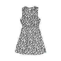 KAVU Simone Sleeveless V Neck Dress with Pockets