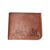 LeatherBrick Antique Bi-Fold 6 Slot Wallet | Pure Leather Wallet | Handmade Leather Wallet | Crazy Horse Leather | Saddle Tan Color
