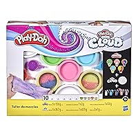 Play-Doh Mixing Studio DIY Kit for Kids 4 Years and Up, Mix Your Own Colors with Super Cloud and Scented Classic Modeling Compound, 10 Cans, 5 Mix-ins, Non-Toxic
