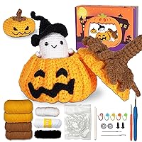 XAC Crochet Kit for Beginners: Halloween Crochet Starter Kit with Step-by-Step Video Includes Instructions | Best Gifts for Halloween Décor - Crochet Kit, Crochet Kit for Beginners Adults