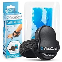 Plantar Fasciitis Relief - Vibrating Ice Pack - Intense Foot & Heel Pain Relief - Mechanical Stimulation - Cold Pad Device - As Seen on Shark Tank - Battery Powered