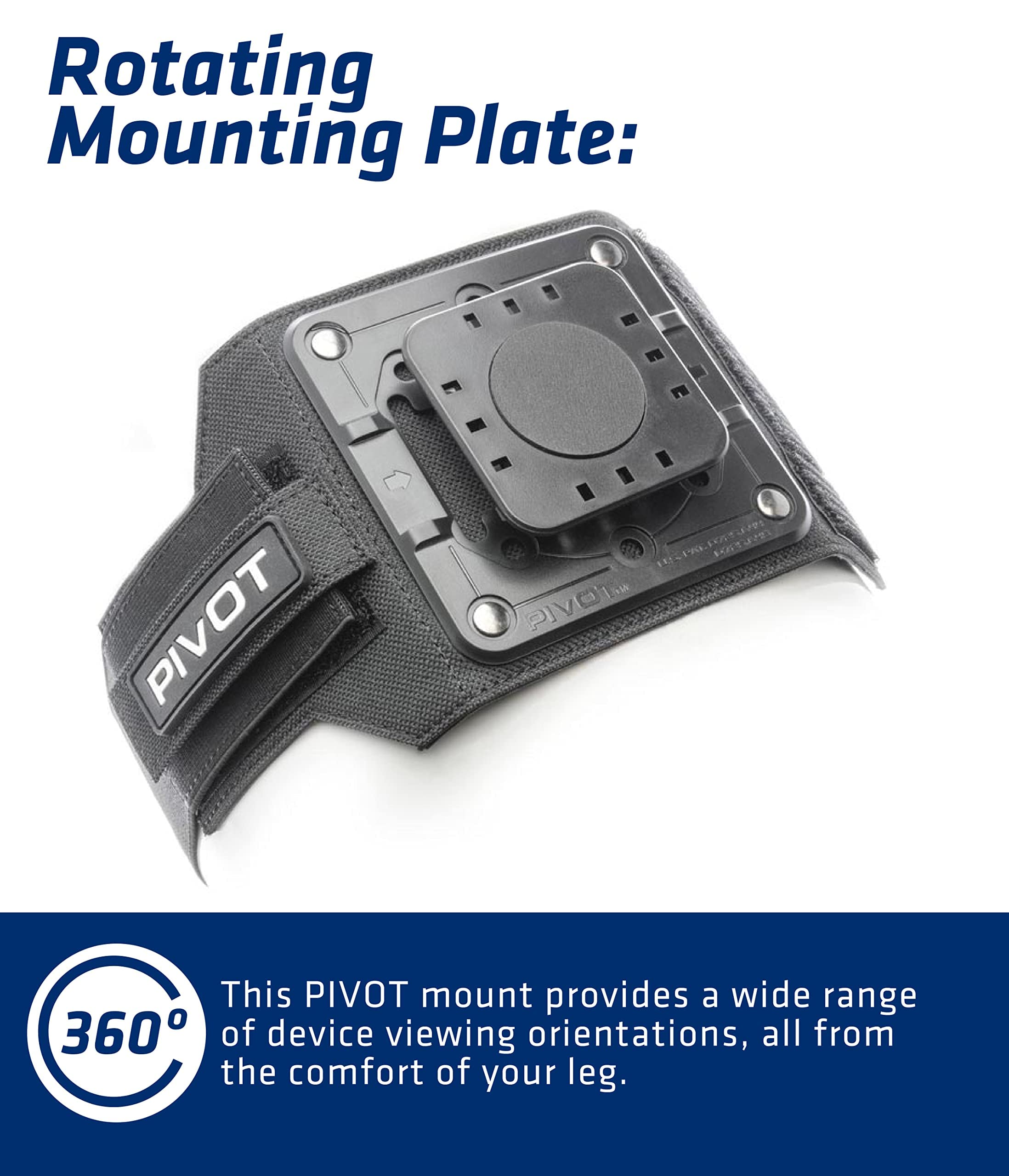 PIVOT Leg Strap - Supports Multi-Angle Display and Viewing - for Professional Pilots, General Aviation