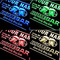 Multi Color p-tm-c Name Personalized Custom Home Bar LED Neon Sign Remote Control, 20 Colors, 19 Dynamic Modes, Speed & Brightness Adjustable, Auto Save Function