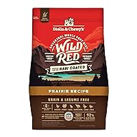 Stella & Chewy's Wild Red Dry Dog Food Raw Coated High Protein Grain & Legume Free Prairie Recipe, 3.5 lb. Bag
