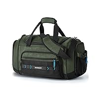 BAGSMART Gym Bag for Men & Women, Sports Travel Duffel Bag Carry-on Bag, Lightweight Weekend Overnight Bag with Shoe Compartment & Wet Pocket, Water-resistant Workout Duffle Bag for Travel Gym -Green