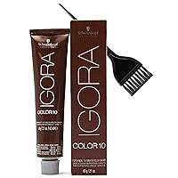 IGORA COLOR10 Permanent 10 Minute Hair Color Cream (w/Sleek Tint Brush) Color 10 Ten Haircolor Creme Dye (7-0 Medium Natural Blonde)