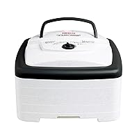 NESCO FD-80A Square Shaped Food Dehydrator, For Snacks, Fruit, Beef Jerky, White