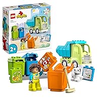 LEGO 10987 Duplo Town Recycled Recovery Truck Toy Blocks Gift for Toddlers Babies Educational Creative Boys Girls Ages 2 and Up