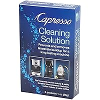 Capresso 640.13 Cleaning Solution 3 packets 1 oz (28g) (Packaging may vary),Blue,Small