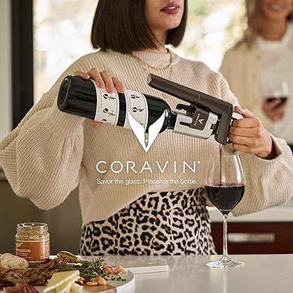 Coravin Timeless Three SL Wine Preservation System - Preserve Wine for Years - By-the-Glass Wine Saver - With 1 Argon Gas Capsule - For White Wine, Red Wine & More