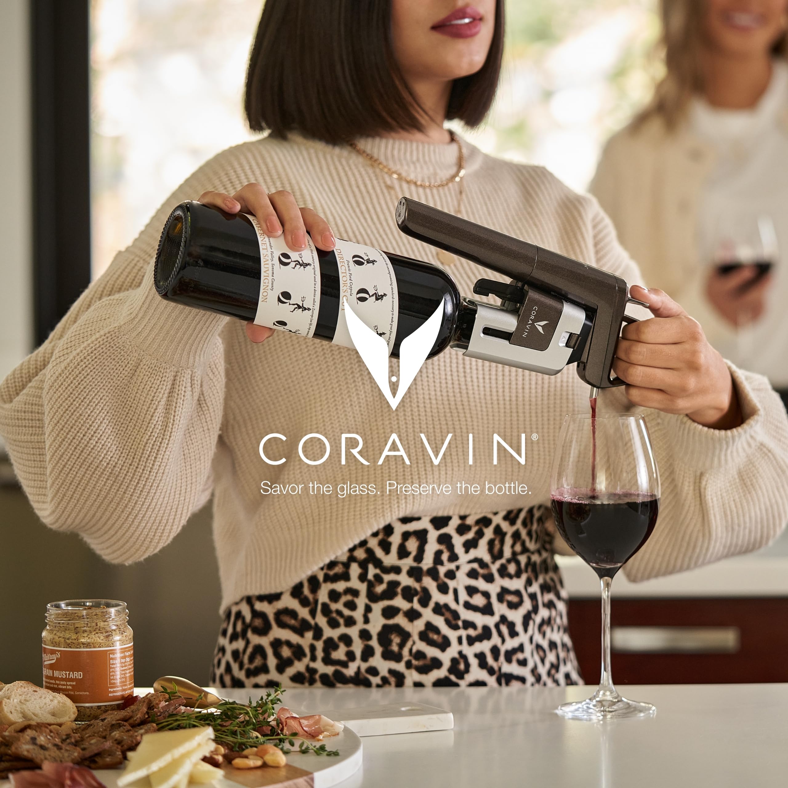 Coravin Timeless Three Plus Wine Preservation System - Preserve Wine for Years - Oprah's Favorite Things 2022 - By-the-Glass Wine Saver - With 2 Argon Gas Capsules & Wine Aerator - Black