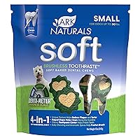 Ark Naturals Soft Brushless Toothpaste, Dog Dental Chews for Small Breeds, Freshens Breath, Unique Texture Helps Reduce Plaque & Tartar, 12oz, 1 Pack