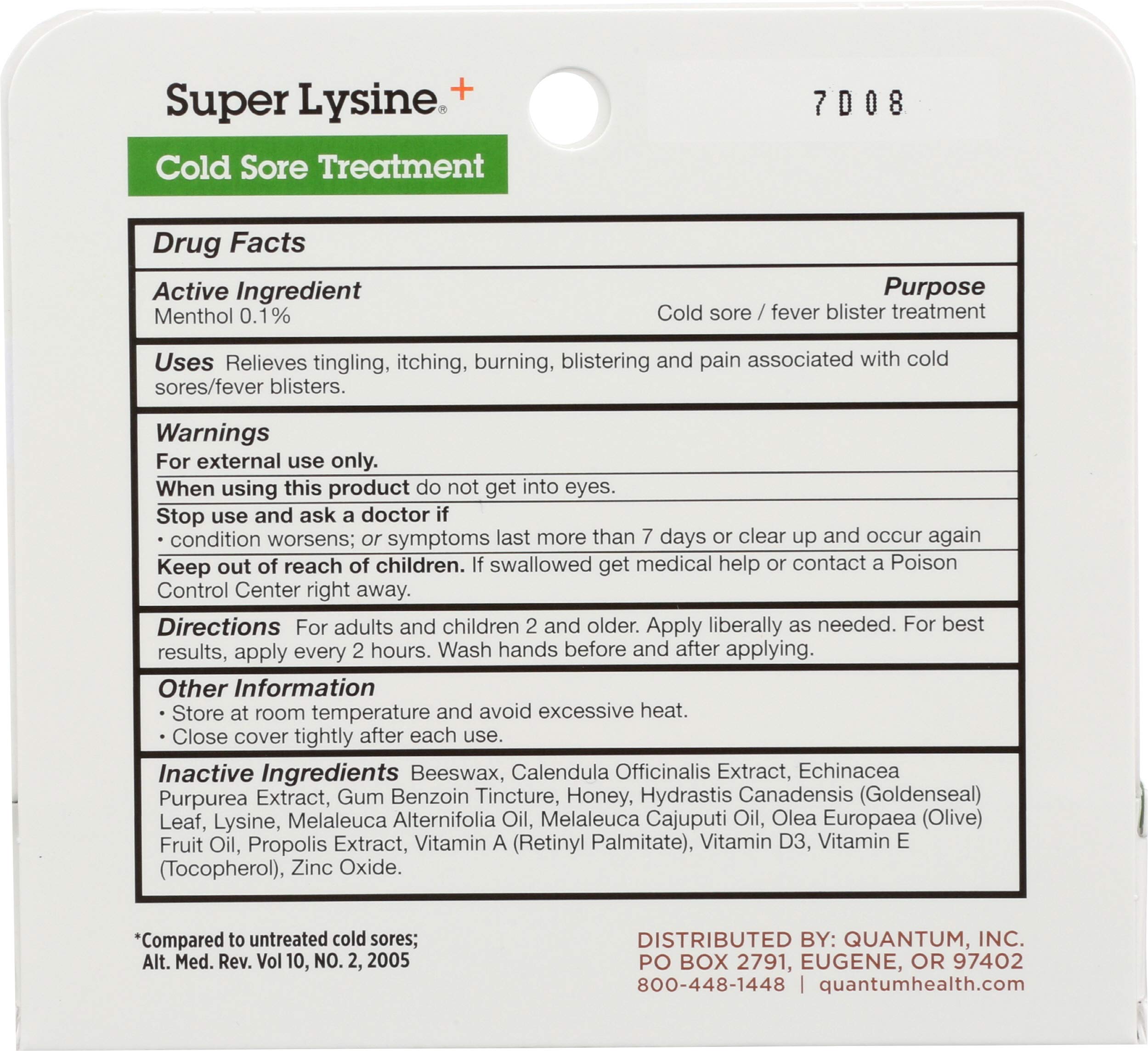 Quantum Health, Lipcare Super Lysine Cream, 0.75 Ounce