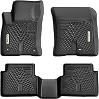 YITAMOTOR Custom Fit Floor Mats Compatible with 2021-2024 Ford Bronco Sport, All Weather Protection Black 2 Row Floor Mats Liner Set